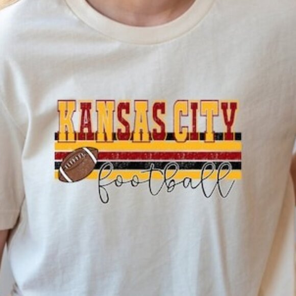 Kansas City Football Team Retro Chiefs Pride Graphic Gift Fan Apparel T-Shirt 91 - Picture 2 of 5